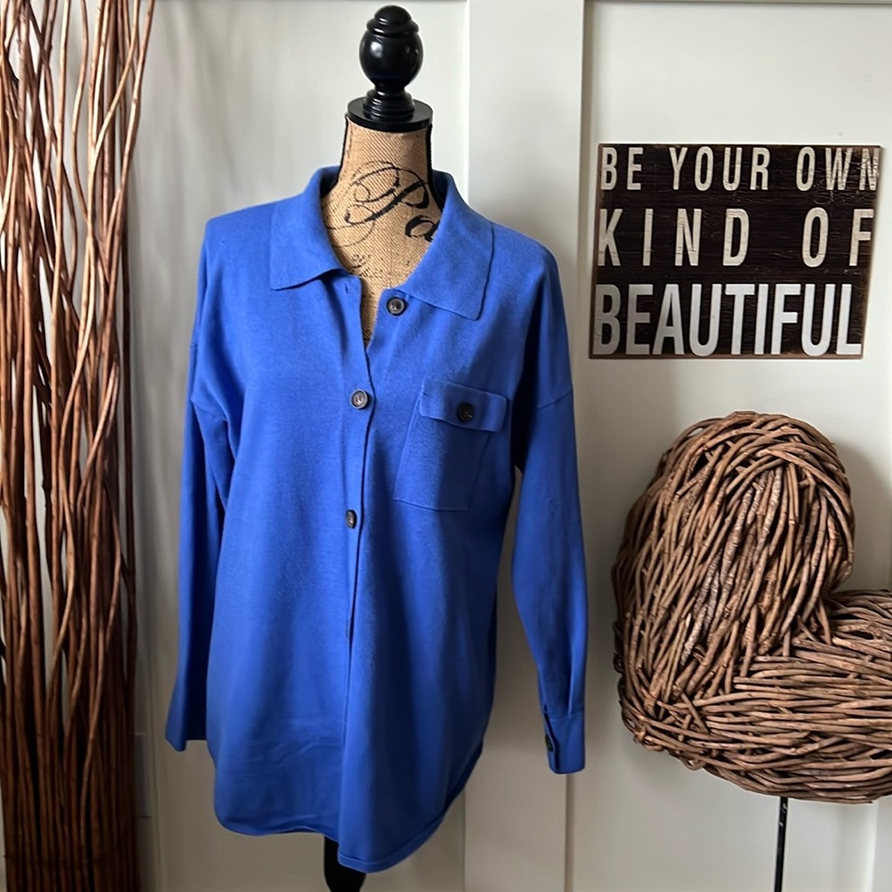 Aaeda Blue Shacket